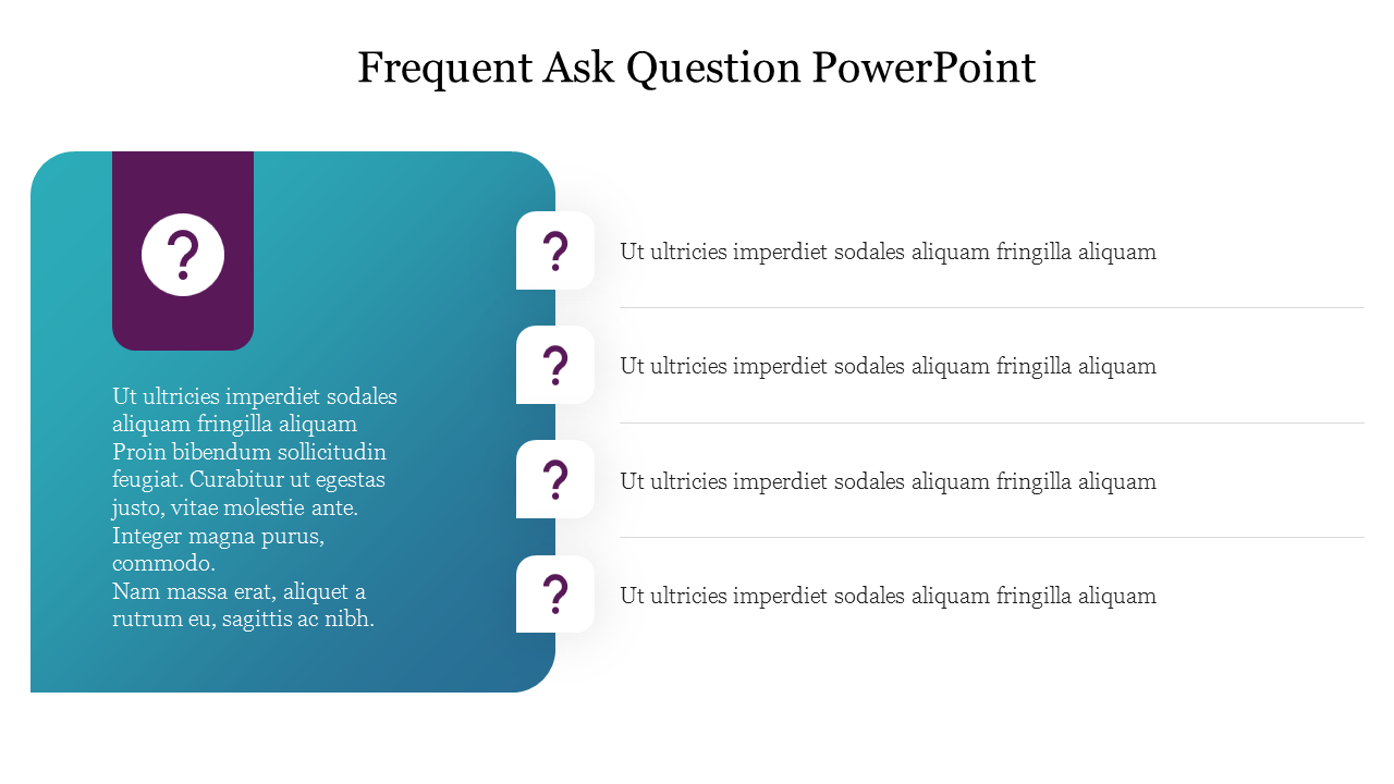 Frequent Ask Question PowerPoint 
